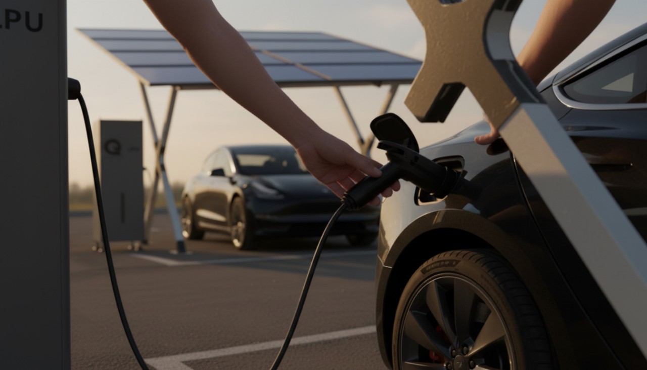 Solar Carport Sistemleriyle Elektrikli Araçlara Güneşten Güç