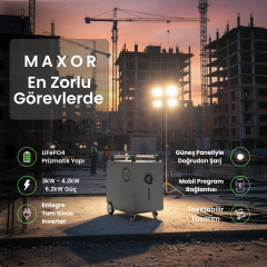 M351 - Maxor Serisi - Taşınabilir LiFePO4 Solar Güç İstasyonu - Ay Taşı