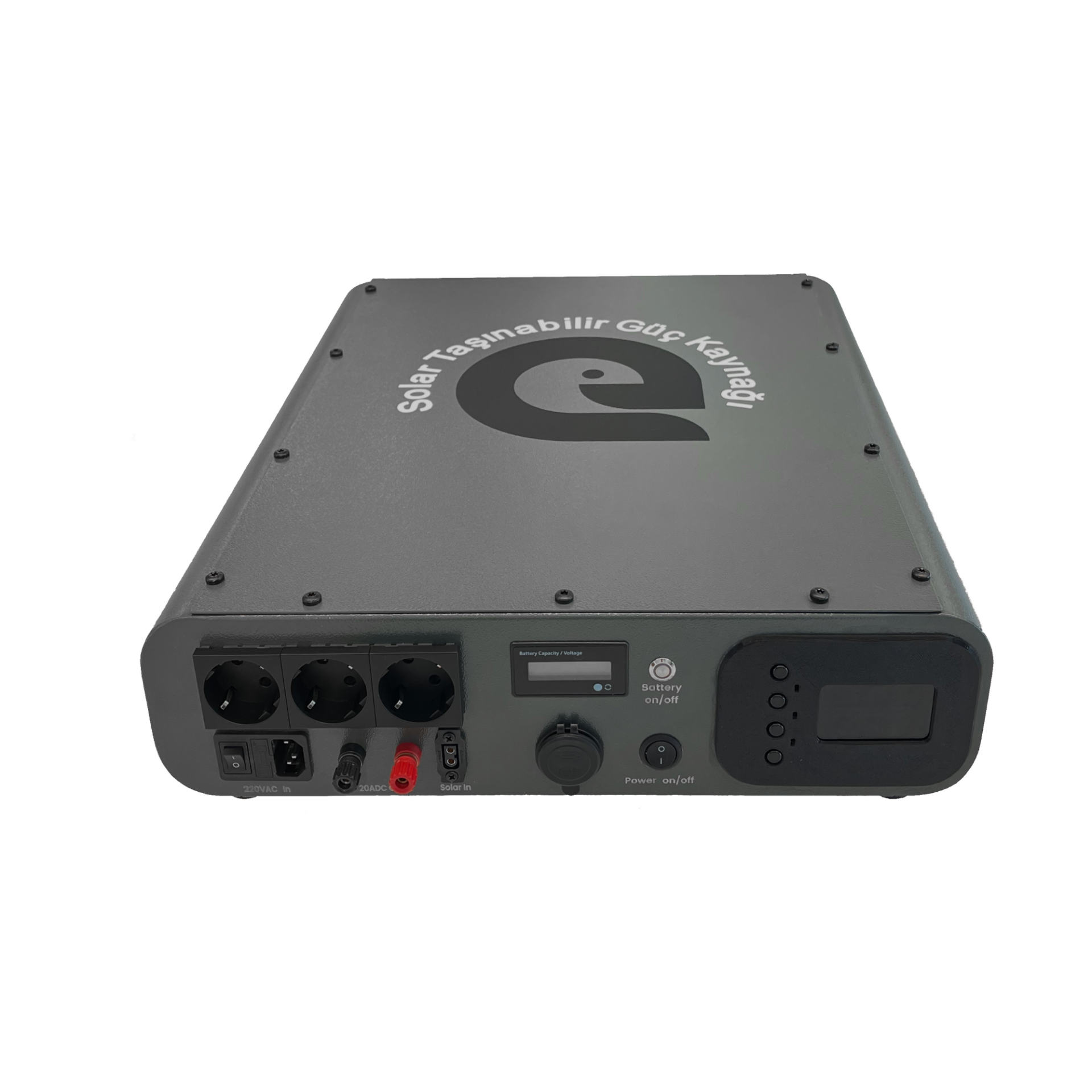 H1600 - Helper Serisi - Taşınabilir LiFePO4 Solar Güç İstasyonu - Ay Taşı