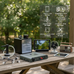 MDU24 - Mini DC UPS Serisi - Taşınabilir 12V Güç İstasyonu - Ay Taşı